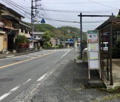 「嵐山」バス停留所