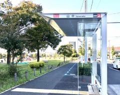 「山中」バス停留所