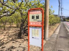 「新城」バス停留所