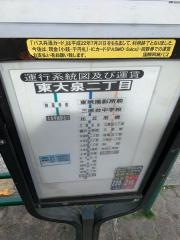 「東大泉二丁目」バス停留所