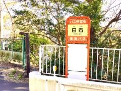 「白石」バス停留所