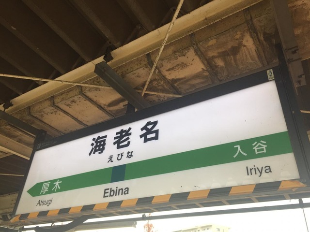駅名板　えびな 海老名駅 駅名看板の駅の様子(乗りつぶしの旅写真) | レイルラボ