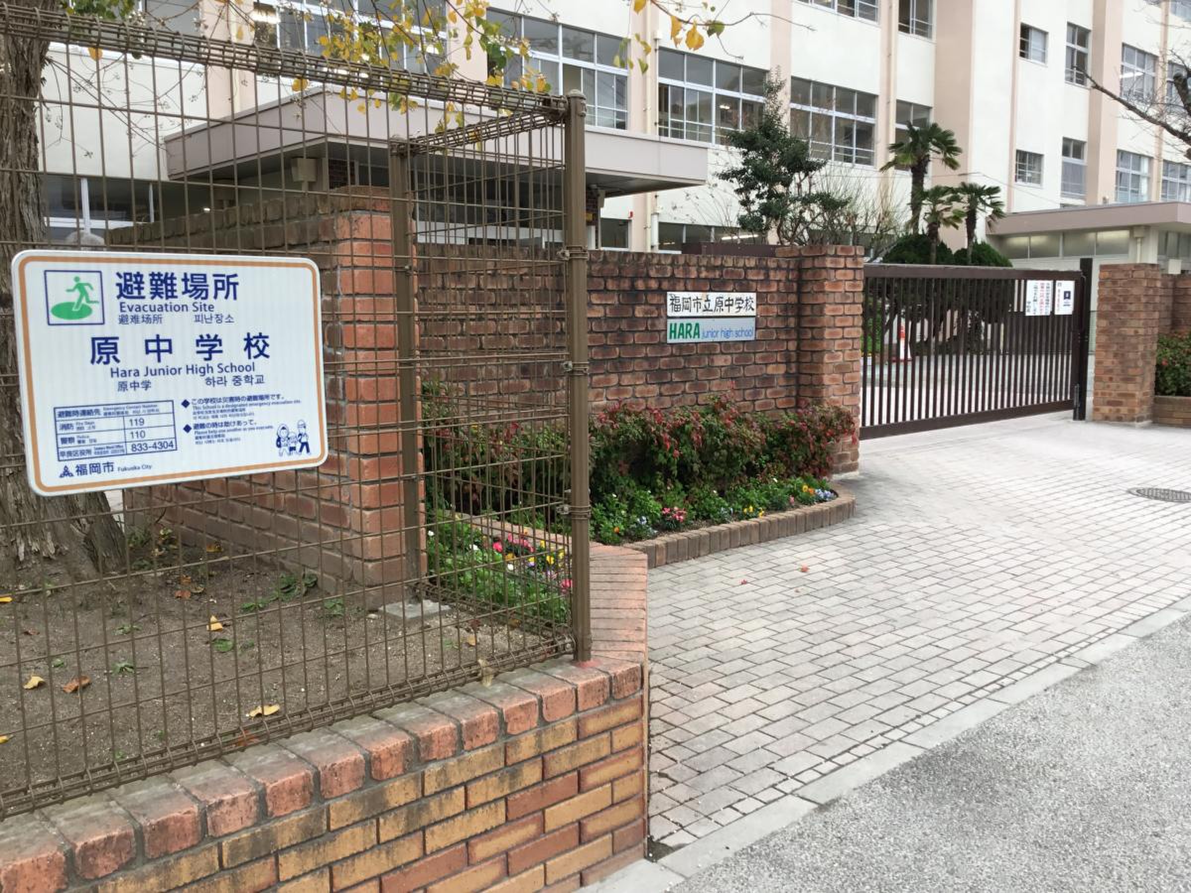 福岡 市立 原 中学校
