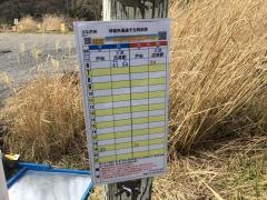 「さなぎ峠」バス停留所