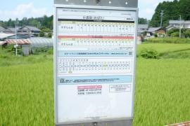 「小波田」バス停留所