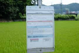 「小波田」バス停留所