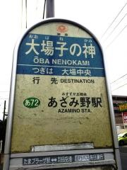 「大場子の神」バス停留所