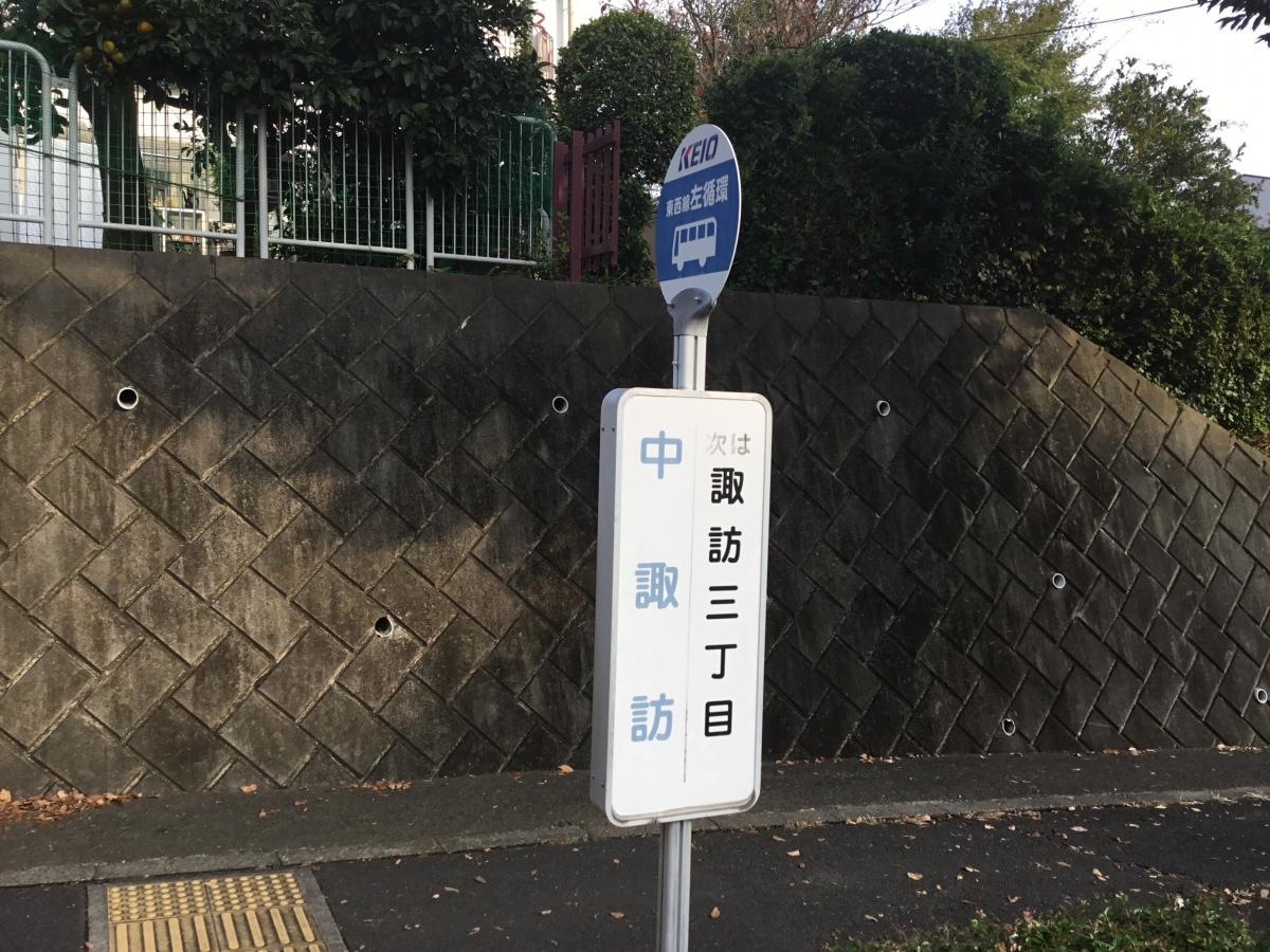 中諏訪バス停