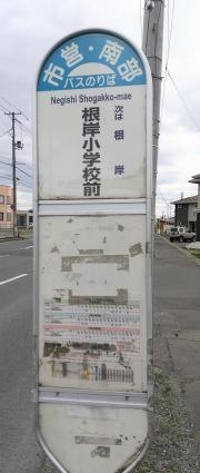 「根岸小学校前」バス停留所