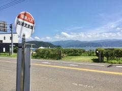 「西浦児童館前」バス停留所
