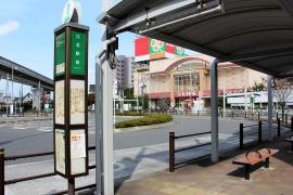 「江北駅前」バス停留所