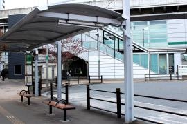 「江北駅前」バス停留所