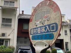「岡村梅林入口」バス停留所