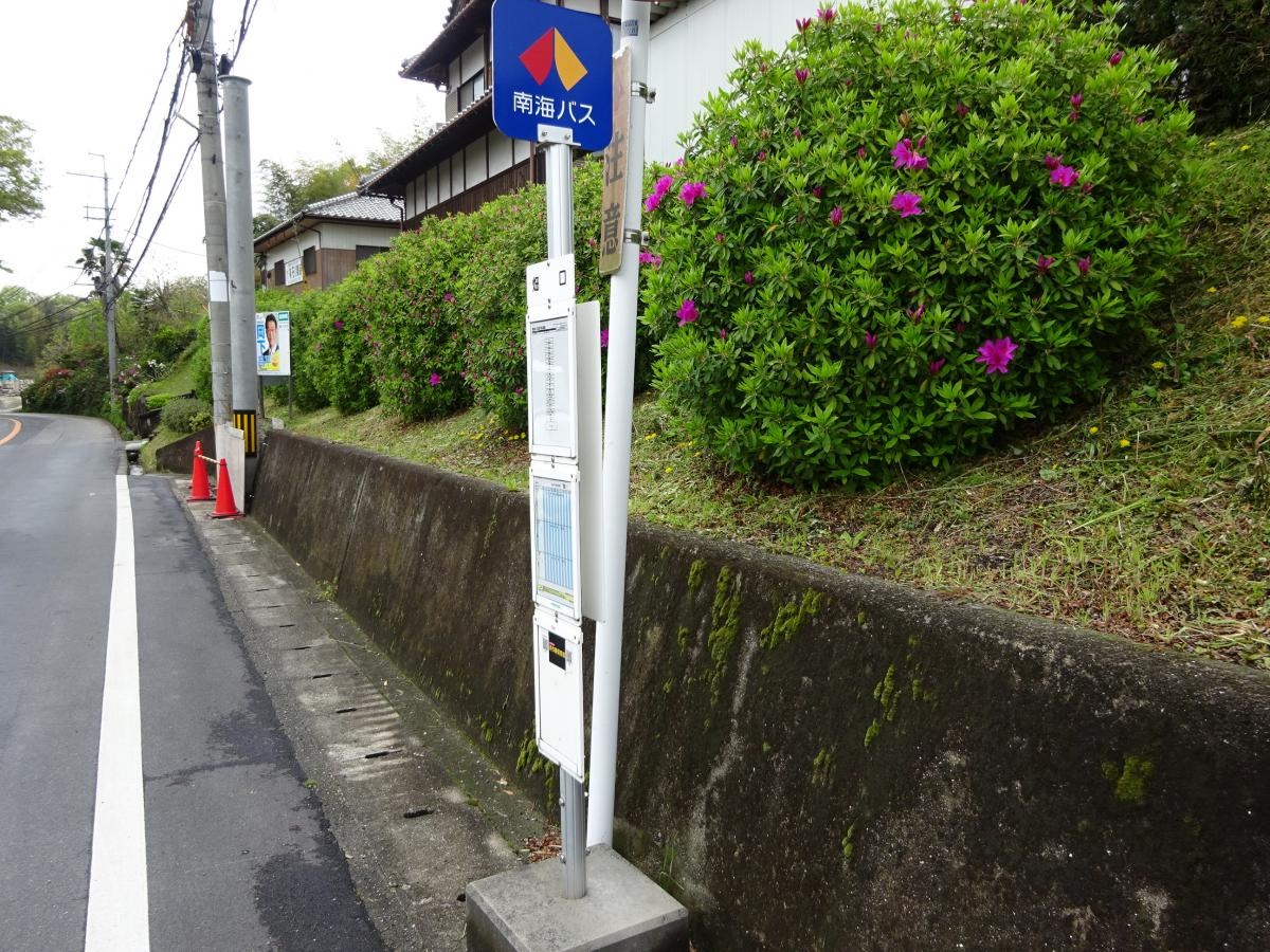 「畑口」バス停留所　南海バス