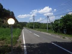 「笹森山入口」バス停留所