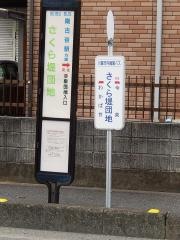 「さくら堤団地」バス停留所