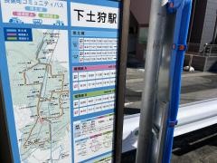 「下土狩駅」バス停留所