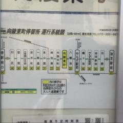「向陵東町」バス停留所