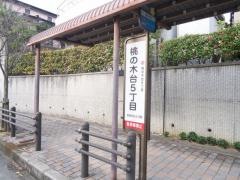 「桃の木台５丁目」バス停留所