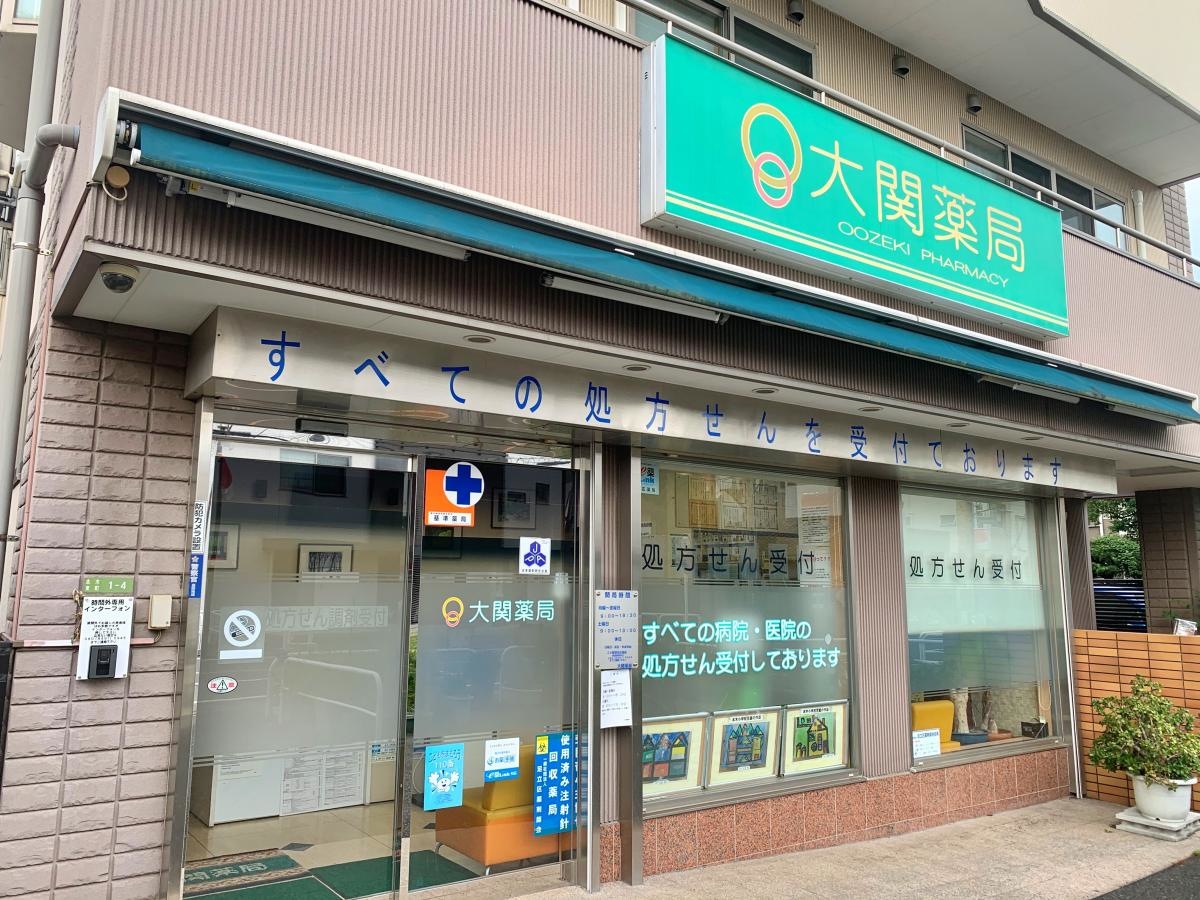 大関薬局の南側からの外観