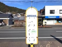 「緑野団地前」バス停留所