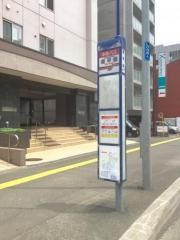 「豊平橋」バス停留所