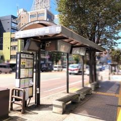 「水道町(電車通り)」バス停留所