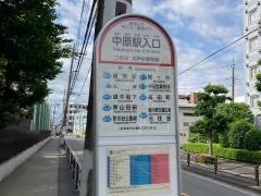 「中原駅入口」バス停留所