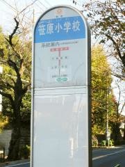 「笹原小学校」バス停留所