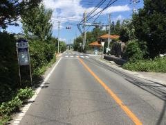 「牛伏寺口」バス停留所