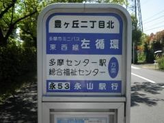 「豊ケ丘二丁目北」バス停留所