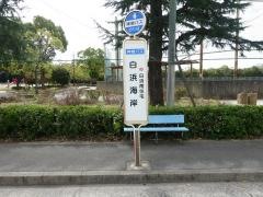 「白浜海岸」バス停留所