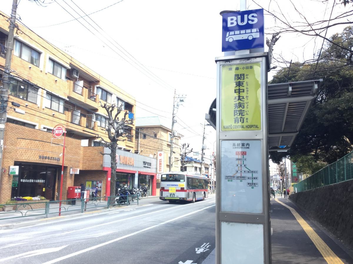関東中央病院前バス停