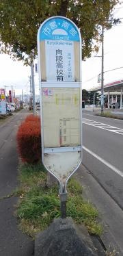 「向陵高校前」バス停留所