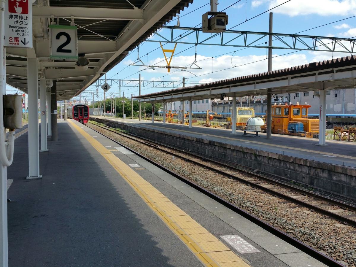 ホームと線路