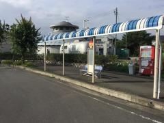 「梁川駅」バス停留所