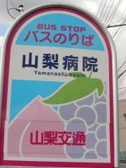 「山梨病院」バス停留所