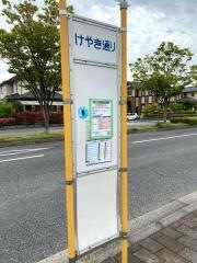 「けやき通り」バス停留所