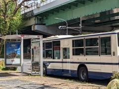 「新洲崎橋」バス停留所