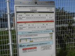 「水源地前」バス停留所