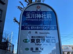 「玉川神社前」バス停留所
