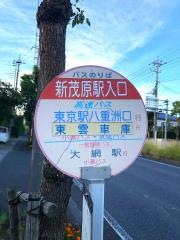 「新茂原駅入口」バス停留所