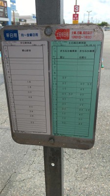 ユキサキナビ 福島交通バス イオンタウン郡山 バス停留所 郡山市松木町
