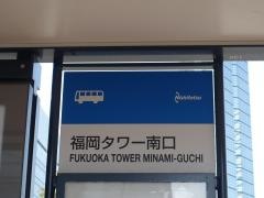 「福岡タワー南口」バス停留所