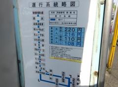 「鹿浜十字路」バス停留所