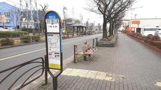 「曳舟川親水公園」バス停留所