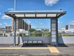 「鴨池大橋」バス停留所