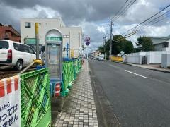 「帯山中学前」バス停留所
