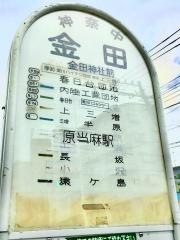 「金田」バス停留所