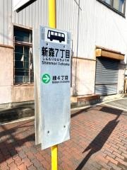 「新森七丁目」バス停留所